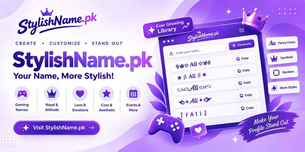 Introduction to StylishName.pk