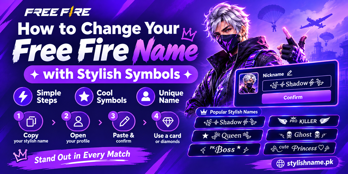 How to Change Your Free Fire Name with Stylish Symbols (2026 Guide)